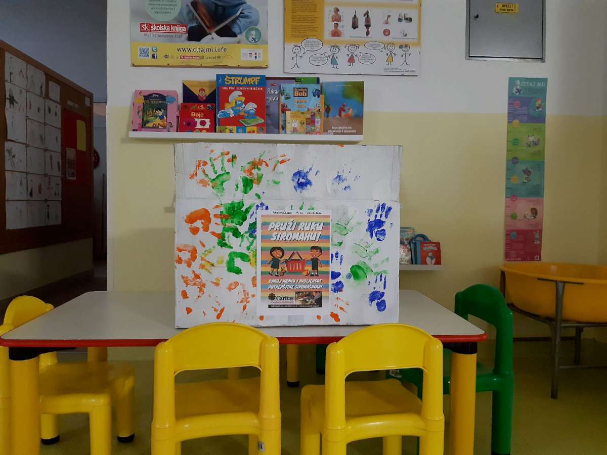 DJEČJI VRTIĆ VELIKA GORICA U HUMANITARNOJ AKCIJI <br>
„PRUŽI RUKU SIROMAHU“